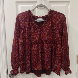 Old Navy girl blouse shirt floral XXL 18 plus
